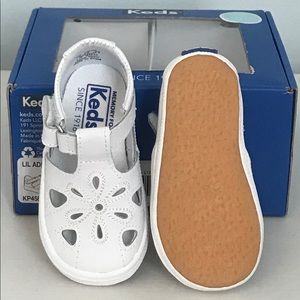 White Keds, Size 3 (6-9 months).